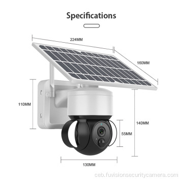 PIR Human Testection Wireless Solar Outdoor IP Camera